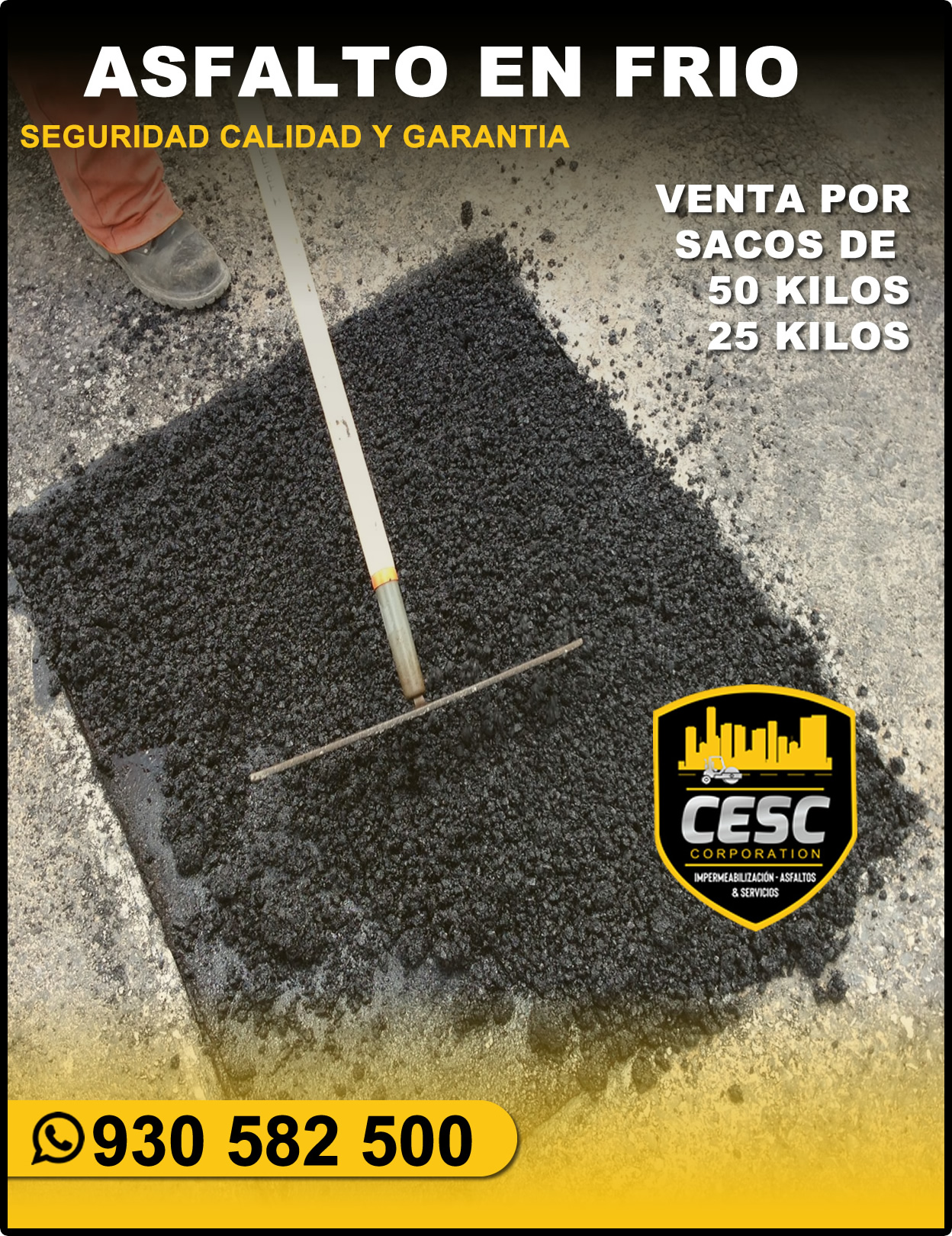 venta de asfalto en frio